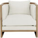 Chloe Natural / Heather Ivory Tweed Lounge Chair